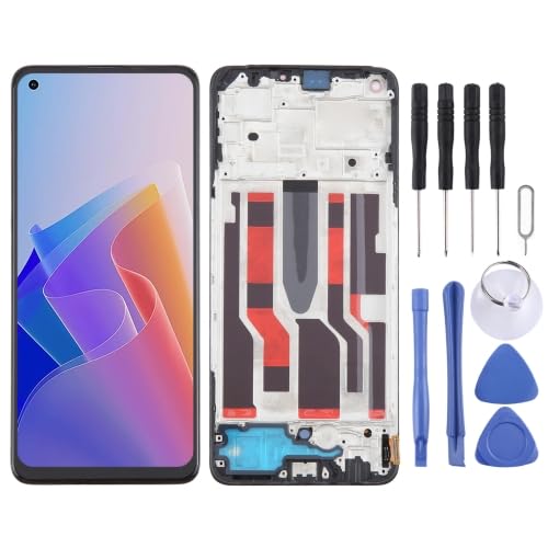 ICBAYXTS YXNCJP YXLGNDD for OP/PO Reno7 Lite OLED-LCD-Bildschirm Digitizer Komplettbaugruppe mit Rahmen(Color10) von ICBAYXTS