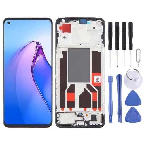 ICBAYXTS YXNCJP YXLGNDD for OP/PO Reno7 Lite OLED-LCD-Bildschirm Digitizer Komplettbaugruppe mit Rahmen(Color4) von ICBAYXTS