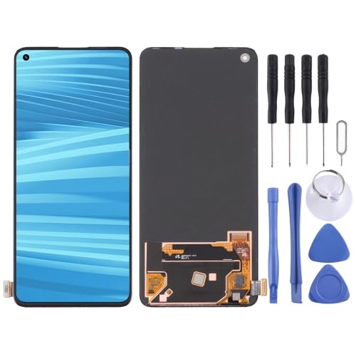 ICBAYXTS YXNCJP YXLGNDD for Realme Narzo50 Pro AMOLED LCD Bildschirm mit Digitizer Vollmontage(Color10) von ICBAYXTS
