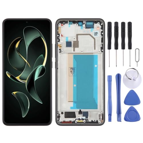 ICBAYXTS YXNCJP YXLGNDD for Xiao mi 13T AMOLED Material LCD Screen Digitizer Volle Montage mit Rahmen(Black) von ICBAYXTS