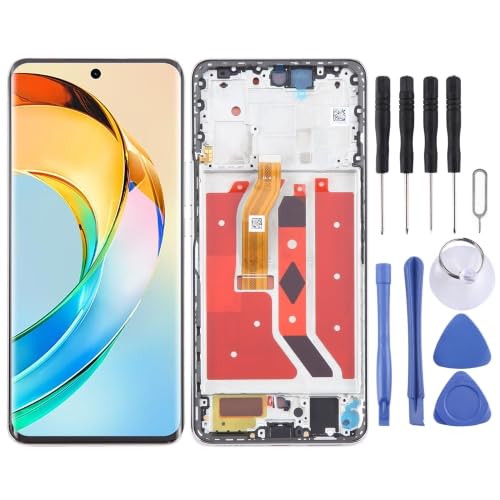 ICBAYXTS YXNCJP ZDSNAD for Honor X50 LCD Screen Digitizer Komplettbaugruppe mit Rahmen(Gold) von ICBAYXTS