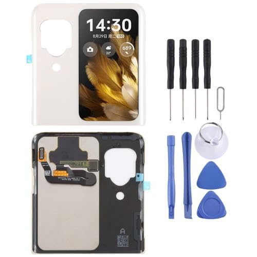 ICBAYXTS YXNCJP ZDSNAD for OP/PO Find N3 Flip LCD Sekundärbildschirm mit Digitizer-Vollmontage(Gold) von ICBAYXTS