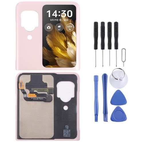 ICBAYXTS YXNCJP ZDSNAD for OP/PO Find N3 Flip LCD Sekundärbildschirm mit Digitizer-Vollmontage(Rosa) von ICBAYXTS