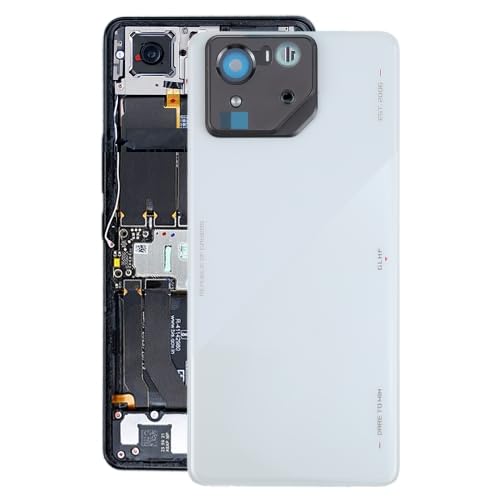 ICBAYXTS ZYGXJP LXKQFXMS for ROG Phone8 Pro AI2401 AI2401_A Global Glas-Akku-Rückabdeckung mit Kamerarahmen(Grey) von ICBAYXTS