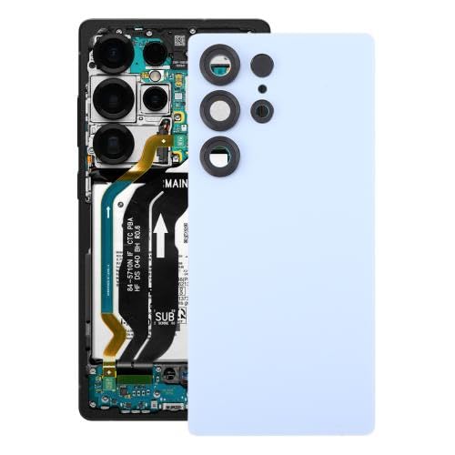 ICBAYXTS ZYGXSD RNRSTH for Galaxy S25 Ultra SM-S938 OEM-Akku-Rückabdeckung mit Kameraobjektivabdeckung(Glacier Blue) von ICBAYXTS