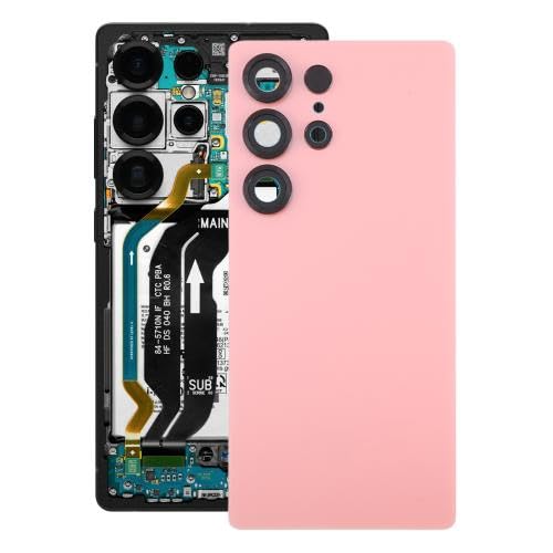 ICBAYXTS ZYGXSD RNRSTH for Galaxy S25 Ultra SM-S938 OEM-Akku-Rückabdeckung mit Kameraobjektivabdeckung(Red) von ICBAYXTS