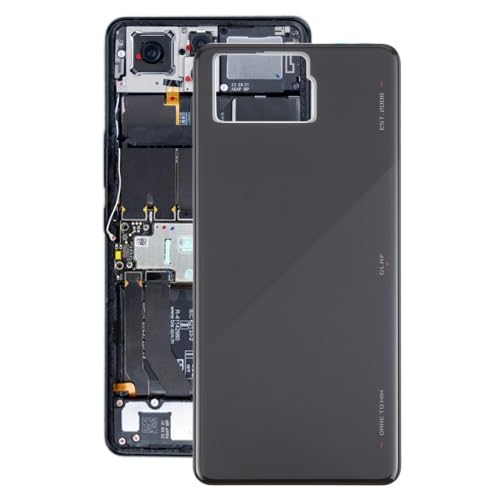 ZYGXJP LXKQFXMS for ROG Phone8 Pro AI2401 AI2401_A Global Glas-Akku-Rückseite(Bright Black) von ICBAYXTS
