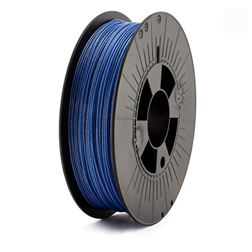 ICE FILAMENTS, PLA Filament, 3D Drucker Filament, 1.75mm, 0.75kg, Metallic Daring Darkblue (Metallisch Blau) von ICE FILAMENTS