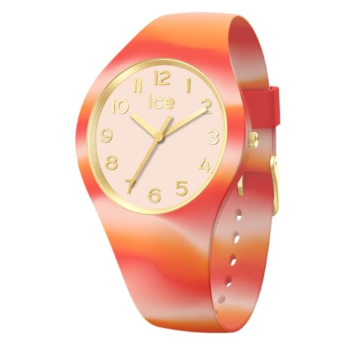 ICE-WATCH - Ice tie and dye Sunrise - Rosa Damenuhr mit Plastikarmband - 022597 (Extra small) von ICE-WATCH