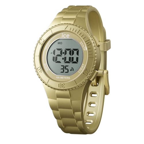 Ice-Watch - ICE digit Gold metallic - Gold Jungenuhr mit Plastikarmband - 021277 (Small) von ICE-WATCH