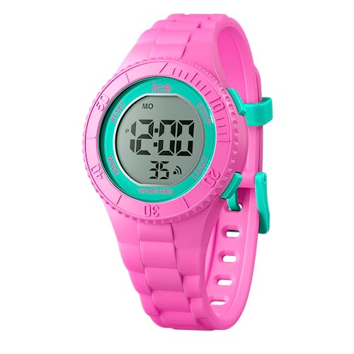 Ice-Watch - ICE digit Pink turquoise - Rosa Mädchenuhr mit Plastikarmband - 021275 (Small) von ICE-WATCH