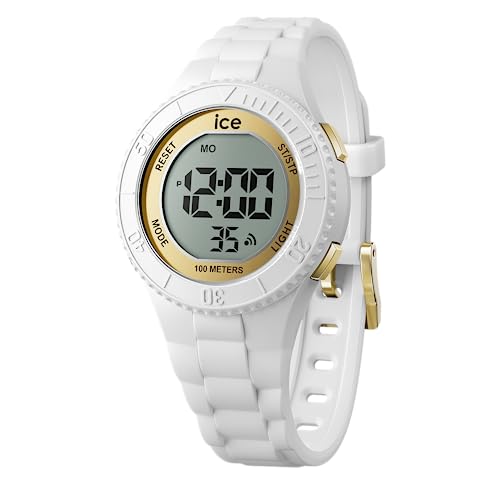 Ice-Watch - ICE digit White gold - Weiße Mädchenuhr mit Plastikarmband - 021606 (Small) von ICE-WATCH