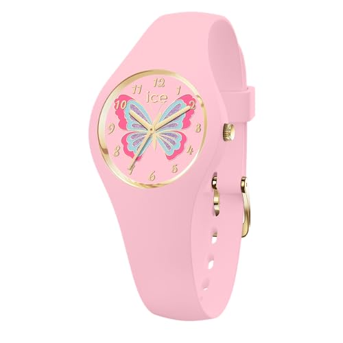 Ice-Watch - ICE fantasia Butterfly rosy - Rosa Mädchenuhr mit Plastikarmband - 021955 (Small) von ICE-WATCH