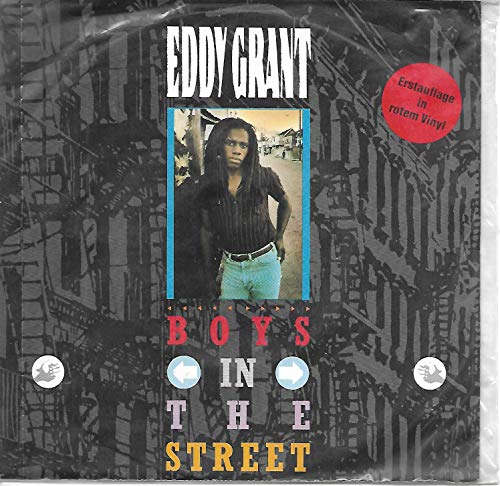 EDDY GRANT: Boys In The Street / Time To Let Go, Erstauflage in rotem Vinyl, ICE INT 111.111 (Germany 1984) von ICE