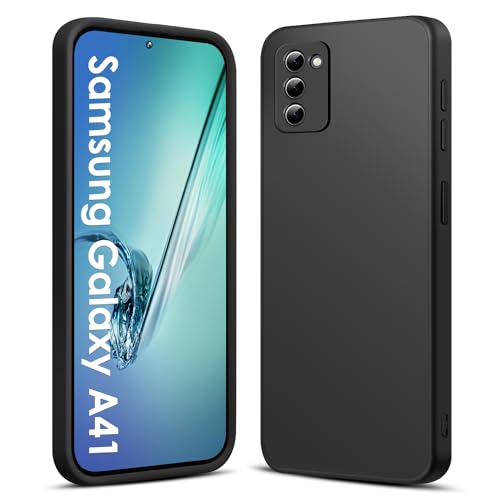 ICEDIO Hülle für Samsung Galaxy A41 6,1 Zoll, Ultra Dünn Flüssig Weiche Silikon Handyhülle with Microfiber Lining Stoßfeste Kratzfest Anti-Fingerabdruck Case für Samsung Galaxy A41, Schwarz ICEDIO Hülle für Samsung Galaxy A41 6,1 Zoll, Ultra Dünn Flüssig Weiche Silikon Handyhülle with Microfiber Lining Stoßfeste Kratzfest Anti-Fingerabdruck Case für Samsung Galaxy A41, Schwarz von ICEDIO