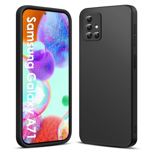 ICEDIO Hülle für Samsung Galaxy A71 4G 6,1 Zoll, Ultra Dünn Flüssig Weiche Silikon Handyhülle with Microfiber Lining Stoßfeste Kratzfest Anti-Fingerabdruck Case für Samsung Galaxy A71 4G, Schwarz ICEDIO Hülle für Samsung Galaxy A71 4G 6,1 Zoll, Ultra Dünn Flüssig Weiche Silikon Handyhülle with Microfiber Lining Stoßfeste Kratzfest Anti-Fingerabdruck Case für Samsung Galaxy A71 4G, Schwarz von ICEDIO