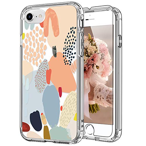 ICEDIO Schutzhülle für iPhone SE 2022, SE 2020, iPhone 8/7 Hülle mit Displayschutzfolie, transparente TPU-Hülle mit modischen Designs für Mädchen und Frauen, mehrfarbige Malerei ICEDIO Schutzhülle für iPhone SE 2022, SE 2020, iPhone 8/7 Hülle mit Displayschutzfolie, transparente TPU-Hülle mit modischen Designs für Mädchen und Frauen, mehrfarbige Malerei von ICEDIO