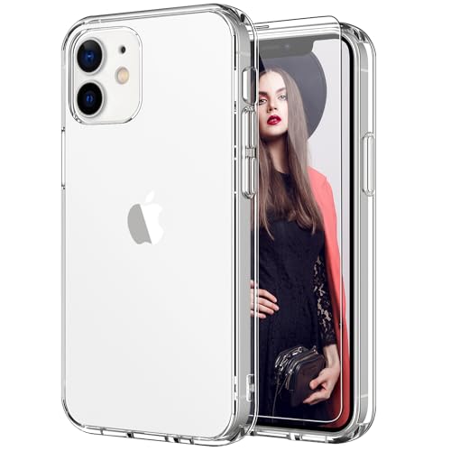 ICEDIO Transparente Schutzhülle für iPhone 12 Mini, mit Displayschutzfolie, vergilbungsfrei, transparente TPU-Hülle, militärische Qualität, stoßfeste Schutzhülle ICEDIO Transparente Schutzhülle für iPhone 12 Mini, mit Displayschutzfolie, vergilbungsfrei, transparente TPU-Hülle, militärische Qualität, stoßfeste Schutzhülle von ICEDIO