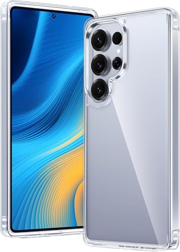 ICEDIO Ultra Clear Hülle für Samsung Galaxy S25 Ultra, Militärgeprüfte stoßfeste Handyhülle, vergilbungsbeständig, Kratzfest, weiche TPU-Rückseite, schlanke Schutzhülle mit Fallschutz ICEDIO Ultra Clear Hülle für Samsung Galaxy S25 Ultra, Militärgeprüfte stoßfeste Handyhülle, vergilbungsbeständig, Kratzfest, weiche TPU-Rückseite, schlanke Schutzhülle mit Fallschutz von ICEDIO