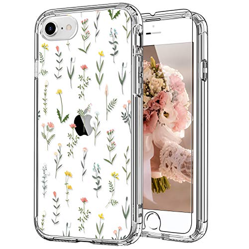 ICEDIO Schutzhülle für iPhone SE 2022, SE 2020, iPhone 8/7 mit Displayschutzfolie, transparente TPU-Hülle mit modischen Designs für Mädchen und Frauen, Schutzhülle mit Blumengarten ICEDIO Schutzhülle für iPhone SE 2022, SE 2020, iPhone 8/7 mit Displayschutzfolie, transparente TPU-Hülle mit modischen Designs für Mädchen und Frauen, Schutzhülle mit Blumengarten von ICEDIO