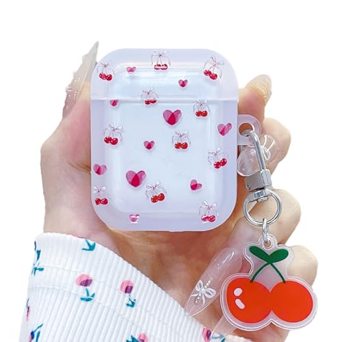 ICEELEC Kompatibel mit AirPods 4 Hülle, Cute Red Love Cherry AirPods 4. Generation, Schutzhülle mit Schlüsselanhänger für Mädchen und Frauen, stoßfeste Headset-Abdeckung für Airpods 4. Generation ICEELEC Kompatibel mit AirPods 4 Hülle, Cute Red Love Cherry AirPods 4. Generation, Schutzhülle mit Schlüsselanhänger für Mädchen und Frauen, stoßfeste Headset-Abdeckung für Airpods 4. Generation von ICEELEC
