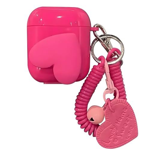ICEELEC Kompatibel mit AirPods 4 Hülle, niedliches 3D-Liebesherz, AirPods 4. Generation, Schutzhülle mit Liebes-Schlüsselanhänger für Mädchen und Frauen, stoßfeste Headset-Abdeckung für Airpods 4 ICEELEC Kompatibel mit AirPods 4 Hülle, niedliches 3D-Liebesherz, AirPods 4. Generation, Schutzhülle mit Liebes-Schlüsselanhänger für Mädchen und Frauen, stoßfeste Headset-Abdeckung für Airpods 4 von ICEELEC