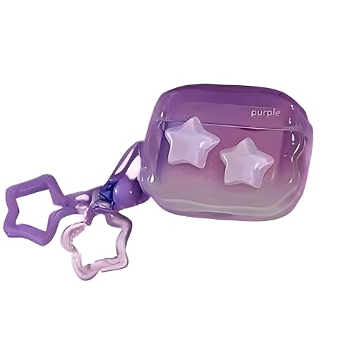 ICEELEC Kompatibel mit AirPods Pro 2 Hülle, Cute 3D Star AirPods Pro 2nd Generation Schutzhülle mit Schlüsselanhänger für Mädchen und Frauen, stoßfeste Headset-Abdeckung für Airpods Pro 2. Generation ICEELEC Kompatibel mit AirPods Pro 2 Hülle, Cute 3D Star AirPods Pro 2nd Generation Schutzhülle mit Schlüsselanhänger für Mädchen und Frauen, stoßfeste Headset-Abdeckung für Airpods Pro 2. Generation von ICEELEC