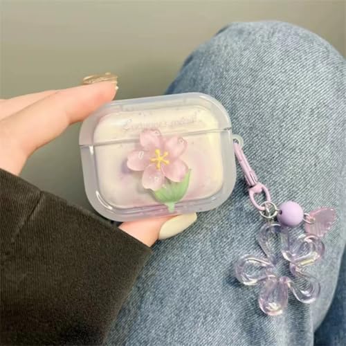 ICEELEC Schutzhülle für AirPods der 3. Generation, 3D-Blume, niedliche AirPods 3. Generation, Schutzhülle mit kristallähnlicher Blume, Schlüsselanhänger für Mädchen und Frauen, stoßfeste Schutzhülle ICEELEC Schutzhülle für AirPods der 3. Generation, 3D-Blume, niedliche AirPods 3. Generation, Schutzhülle mit kristallähnlicher Blume, Schlüsselanhänger für Mädchen und Frauen, stoßfeste Schutzhülle von ICEELEC