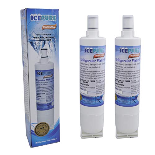 IcePure RFC0500A Whirlpool SBS002 4396508 Kühlschrank-Wasserfilter, 2 Stück von ICEPURE