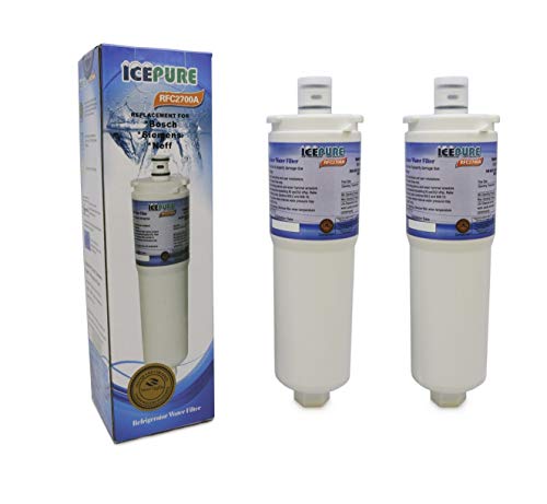 IcePure RFC2700A Kühlschrank Wasser Filter kompatibel mit CS-52 fur Siemens, Bosch, Neff CS52 2 Stuck von ICEPURE
