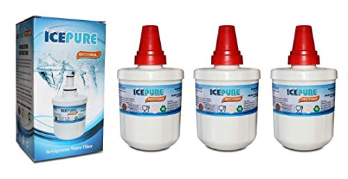 IcePure RWF1100A Kühlschrank-Wasserfilter kompatibel mit Samsung AquaPure Plus DA29-00003G HAFIN2/EXP Kühlschrank-Wasserfilter (3 Stück) von ICEPURE