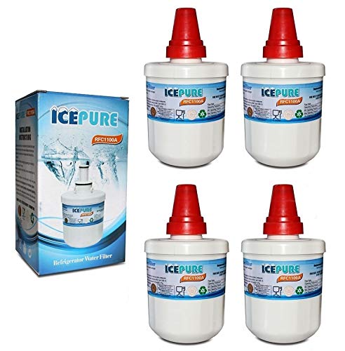 Icepure RFC1100A Kühlschrank-Wasserfilter kompatibel für Samsung DA29-00003G, 4 Stück von ICEPURE