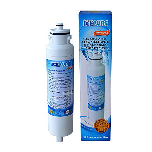 RWF1300A Kühlschrank-Wasserfilter, kompatibel mit Daewoo DW2042FR-09, 1 Stück von ICEPURE