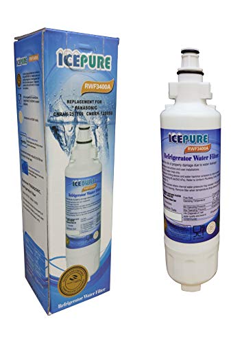 RWF3400A Kühlschrank-Wasserfilter, kompatibel mit Panasonic CNRAH257760, CNRBH-125950, 1 Stück von ICEPURE