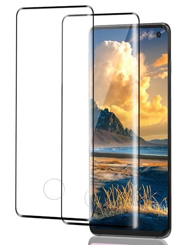 ICESPRING für Panzerglas für Samsung Galaxy S10 Plus Schutzfolie, 2 Stück Fingerabdruck-ID Panzerfolie für Samsung S10+ Folie, 9H Härte Schutzglas für Galaxy S10 Plus Panzer Schutz Glas von ICESPRING