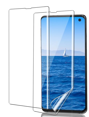 ICESPRING 2 Stück für Panzerglas für Samsung Galaxy S10 Plus Schutzfolie, Weich TPU Kratzfest Panzerfolie für Samsung S10+ Folie, Fingerabdruck-ID Schutzglas für Galaxy S10 Plus Panzer Schutz Glas von ICESPRING
