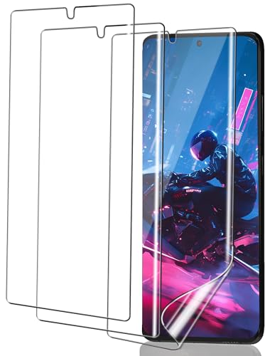 ICESPRING für Panzerglas für Samsung Galaxy S21 Ultra 5G Schutzfolie, 3 Stück Weich TPU Kratzfest Panzerfolie für Samsung S21 Ultra Folie, Fingerabdruck-ID Schutzglas für S21 Ultra Panzer Schutz Glas von ICESPRING