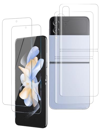 ICESPRING für Panzerglas für Samsung Galaxy Z Flip 4/Flip 3 5G Schutzfolie, 2 Stück Weich TPU Kratzfest Panzerfolie für Samsung Z Flip 4 Schutzfolie, Schutzglas für Galaxy Z Flip 3 Panzer Schutz Glas von ICESPRING