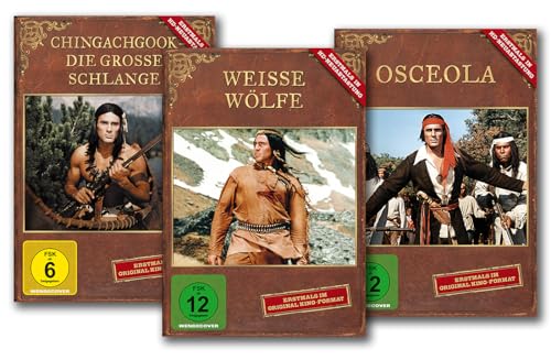 Indianerfilm Gojko Mitic 3er Package (Chingachgook - Weiße Wölfe - Osceola) [3 DVDs] von ICESTORM Entertainment GmbH