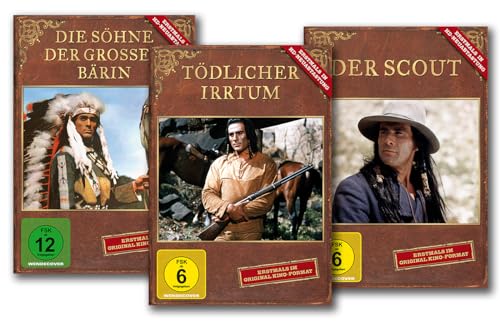Indianerfilm Gojko Mitic 3er Package (Die Söhne der großen Bärin - Tödlicher Irrtum - Der Scout) [3 DVDs] von ICESTORM Entertainment GmbH