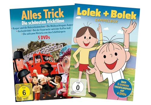 Lolek & Bolek 4er DVD-Box + Alles Trick - Die schönsten Trickfilme 5er DVD-Box (Package limitiert auf 150 Stck.) von ICESTORM Entertainment GmbH
