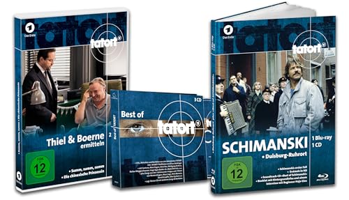 Tatort Schimanski - Mediabook Blu-ray + CD, Thiel & Boerne ermitteln 2er DVD-Box + Best of Tatort 3er CD-Special Tatort Schimanski - Mediabook Blu-ray + CD, Thiel & Boerne ermitteln 2er DVD-Box + Best of Tatort 3er CD-Special von ICESTORM Entertainment GmbH