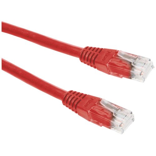 ICIDU Netzwerkkabel, UTP, Cat 5e Patchkabel (0,5 m) rot von ICIDU