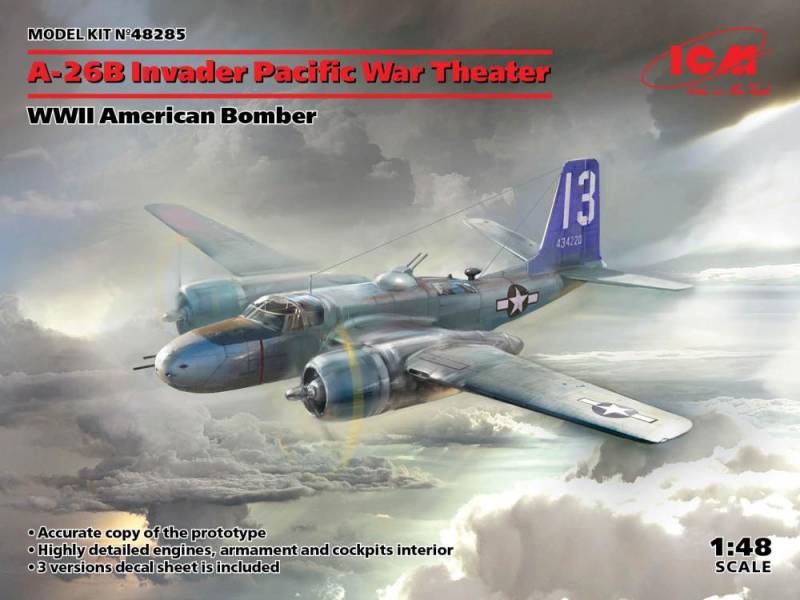 A-26 Invader Pacific War Theater, WWII American Bomber von ICM