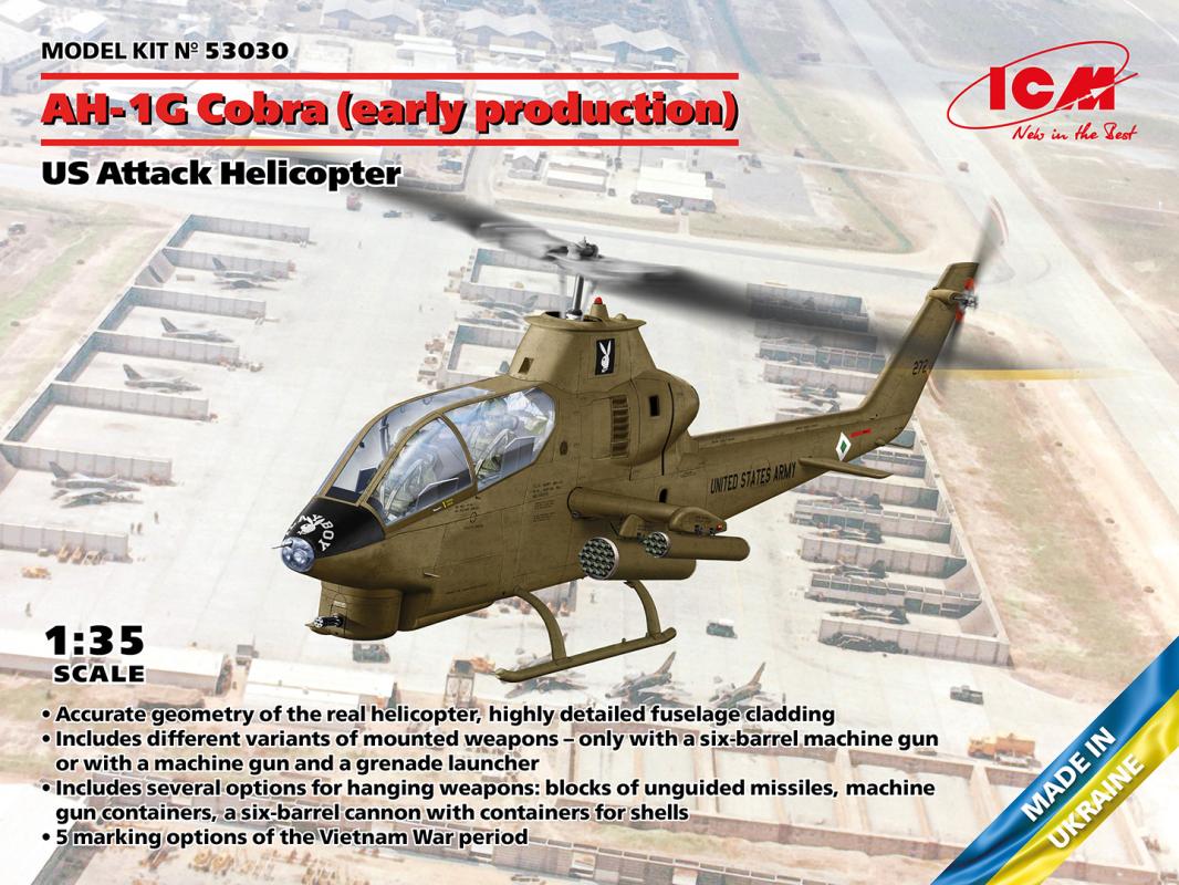 AH-1G Cobra (early production), US Attack Helicopter von ICM