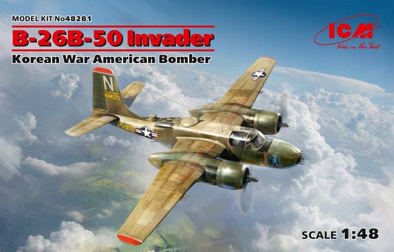 B-26B-50 Invader, Korean War American Bomber von ICM