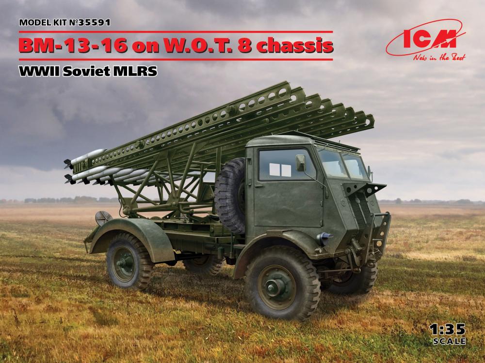 BM-13-16 on W.O.T. 8 chassis, WWII Soviet MLRS von ICM