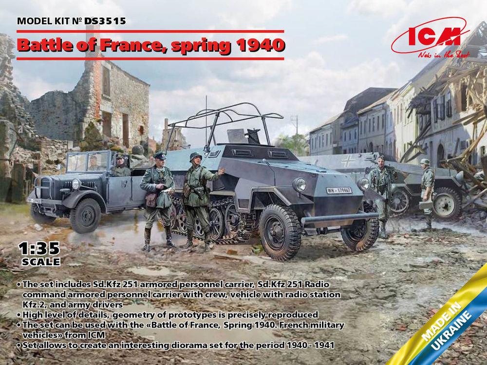 Battle of France, spring 1940. German combat vehicles von ICM