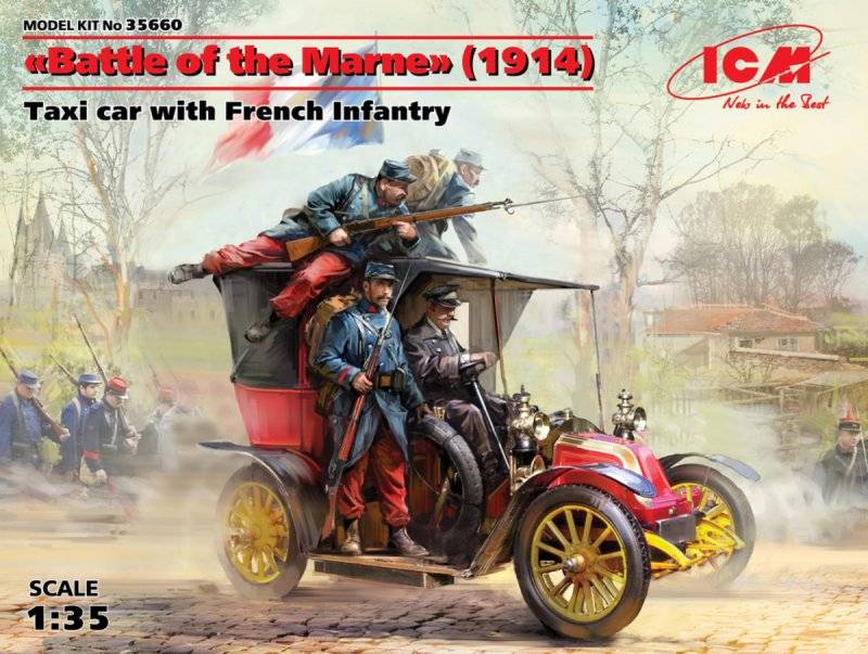 Battle of the Marne(1914),Taxi car with French Infantry von ICM