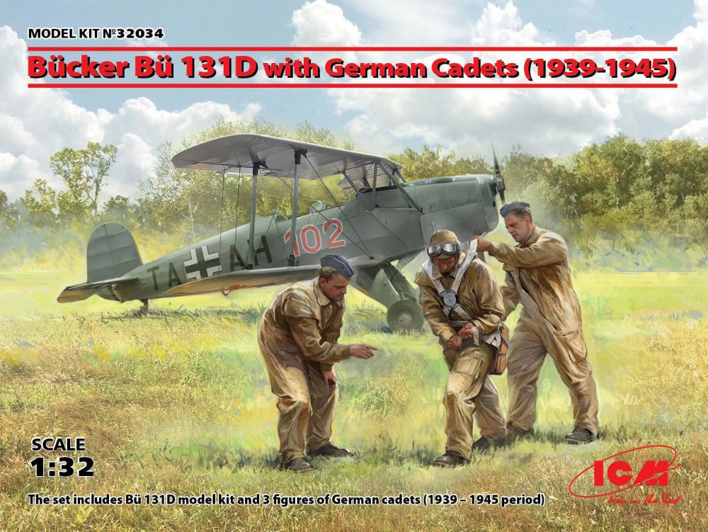 Bücker Bü 131D with .German Cadets(1939-45) - Limited Edition von ICM